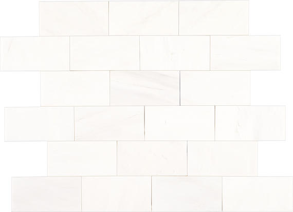 White Rectangle Honed